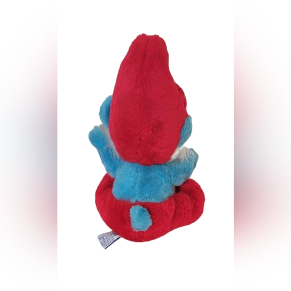Vintage 1981 Papa Smurf Plush Stuffed Toy Peyo Wallace Berrie & Co. 8". - Picture 5 of 5